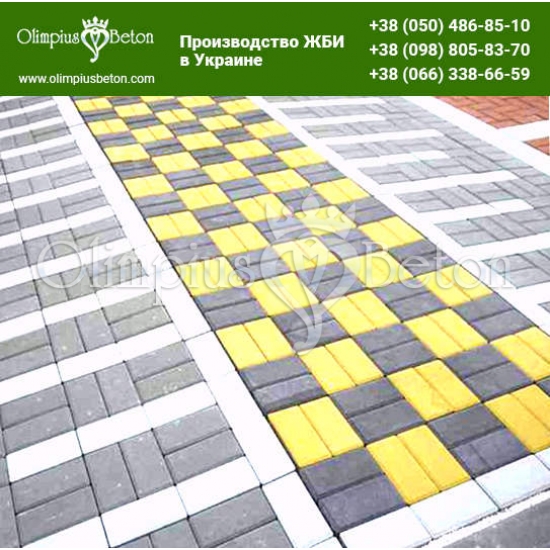 Плитка тротуарная кирпичик 200х100 60 мм Плитка тротуарная кирпичик 200х100 60 мм