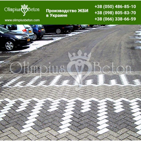 Тротуарная плитка кирпичик 200х100 100 мм